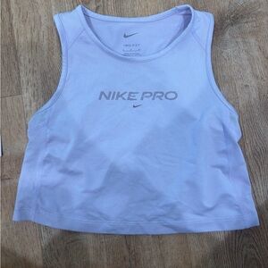Nike Women's Pro Crop Top - Light Purple